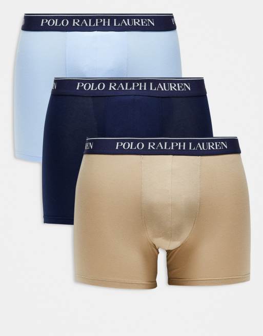 Pack de 3 calzoncillos bóxer de varios colores de Polo Ralph Lauren