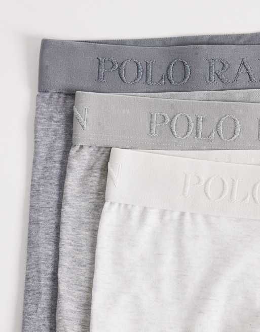 Pack de 3 calzoncillos bóxer en tonos grises de modal de Polo Ralph Lauren, 3 de 3