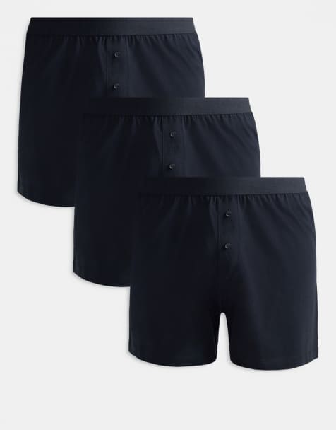 Pack de 3 calzoncillos bóxer negros de ASOS DESIGN - view 1