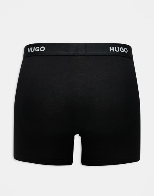 Pack de 3 calzoncillos bóxer negros de HUGO Bodywear, 2 de 3