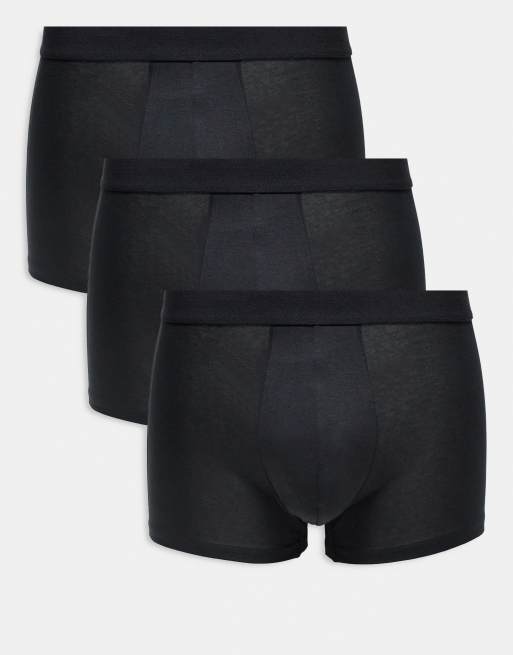 Pack de 3 calzoncillos bóxer negros de Mango