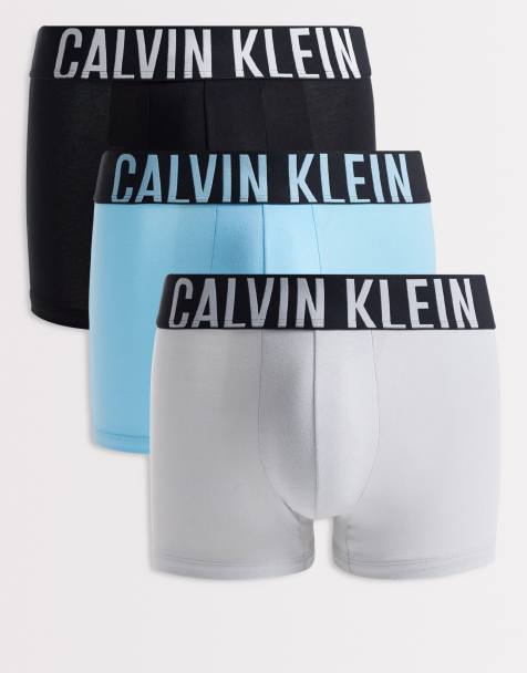 Pack de 3 calzoncillos de color gris, azul y negro Intense Power de Calvin Klein - view 1