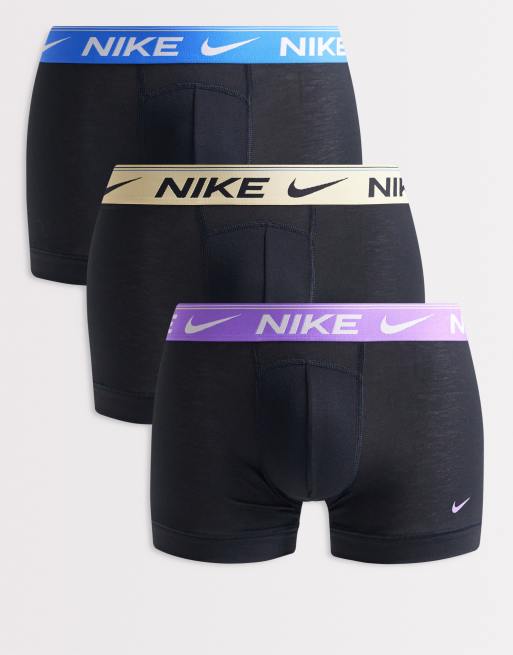 Pack de 3 calzoncillos de color naranja, azul y morado Ultra Comfort de Nike
