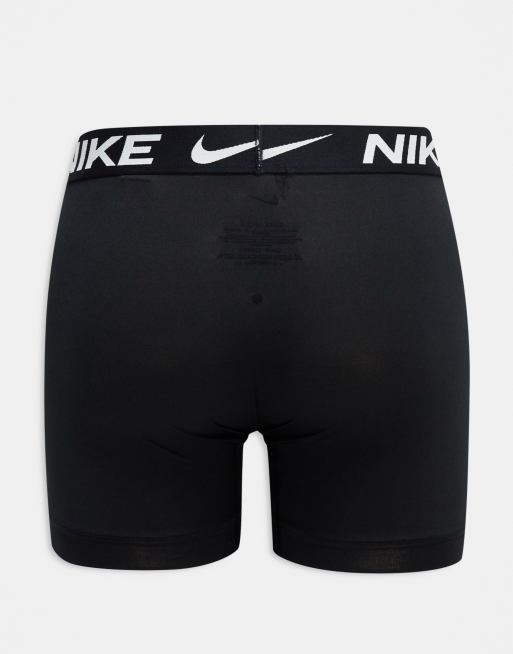 Pack de 3 calzoncillos de color negro, azul y verde básicos de microfibra Dri-FIT de Nike, 2 de 4