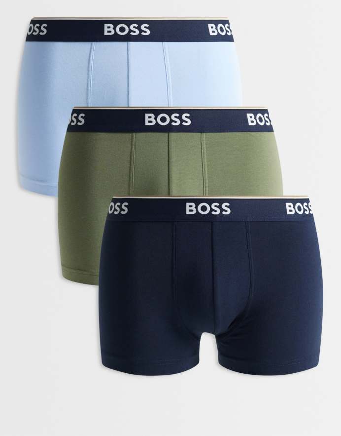 BOSS Bodywear Pack de 3 calzoncillos de varios colores con cinturilla en contraste Power de