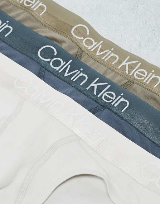 Pack de 3 calzoncillos de varios colores de algodón Modern Structure de Calvin Klein, 4 de 4