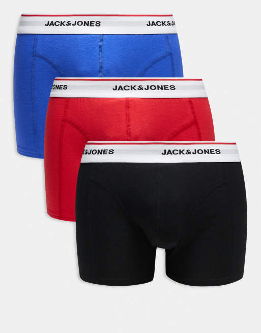 Pack de 3 calzoncillos de varios colores de Jack & Jones