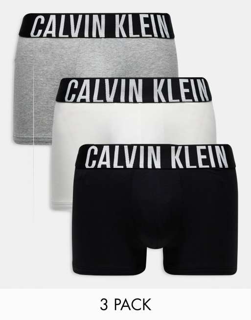 Pack de 3 calzoncillos de varios colores elásticos de algodón Intense Power de Calvin Klein