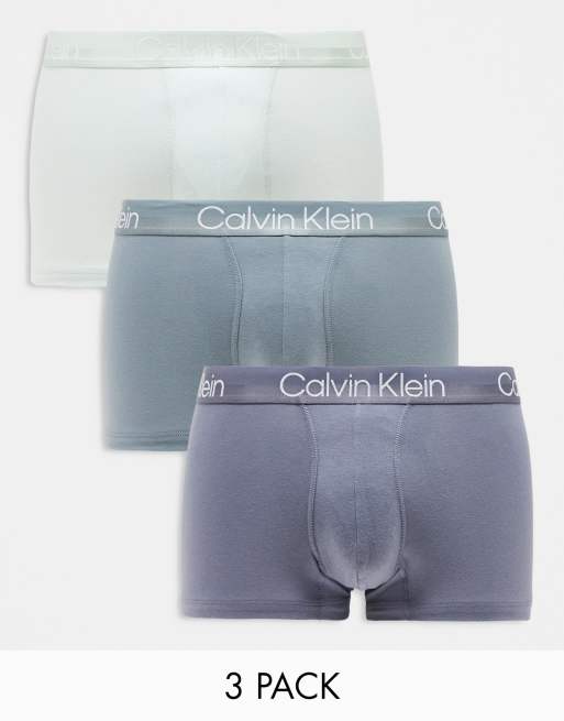 Pack de 3 calzoncillos de varios colores elásticos Modern Cotton de Calvin Klein