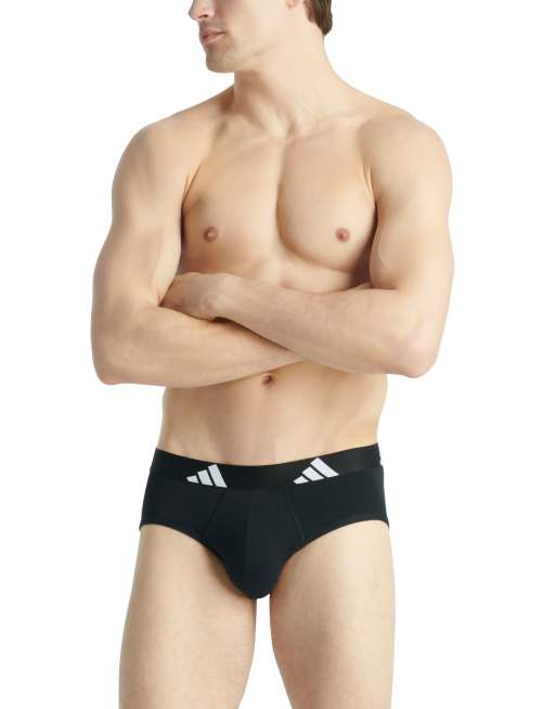 Pack de 3 calzoncillos negros Active Flex de adidas, 2 de 4