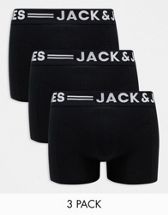  Jack & Jones Paquete de 3 calzoncillos Sense Noos para hombre,  Negro - : Ropa, Zapatos y Joyería