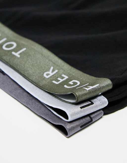 Pack de 3 calzoncillos negros con cinturillas de colores de Tommy Hilfiger, 3 de 4