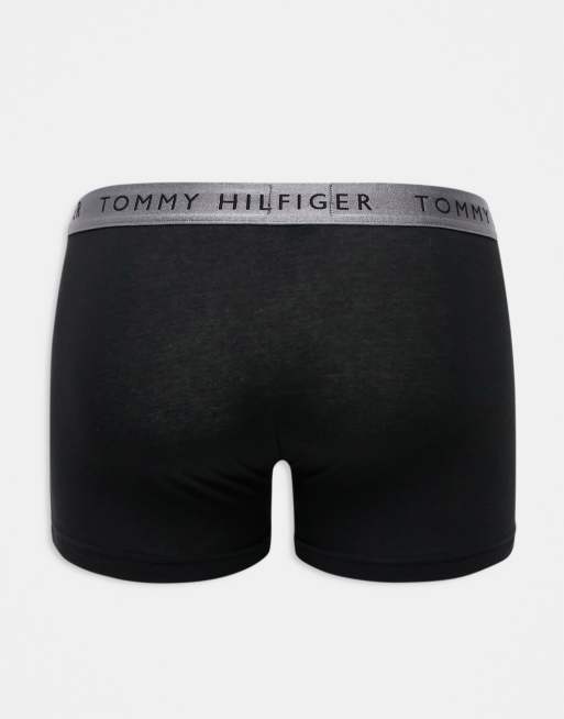 Pack de 3 calzoncillos negros con cinturillas de colores de Tommy Hilfiger, 4 de 4