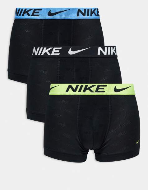 Pack de 3 calzoncillos negros con estampado del logo repetido Elite Breathe de Nike - view 1