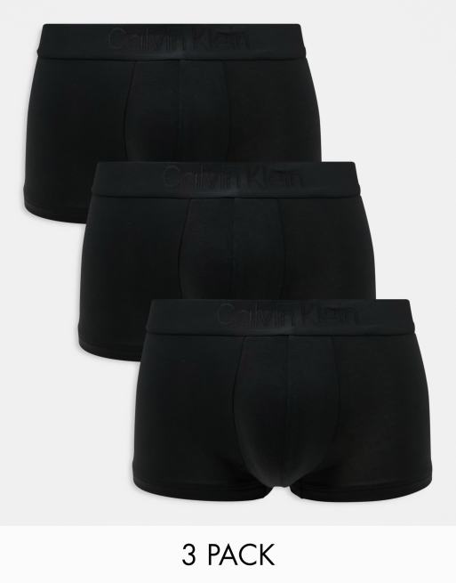 Pack de 3 calzoncillos negros de talle bajo CK Black de Calvin Klein