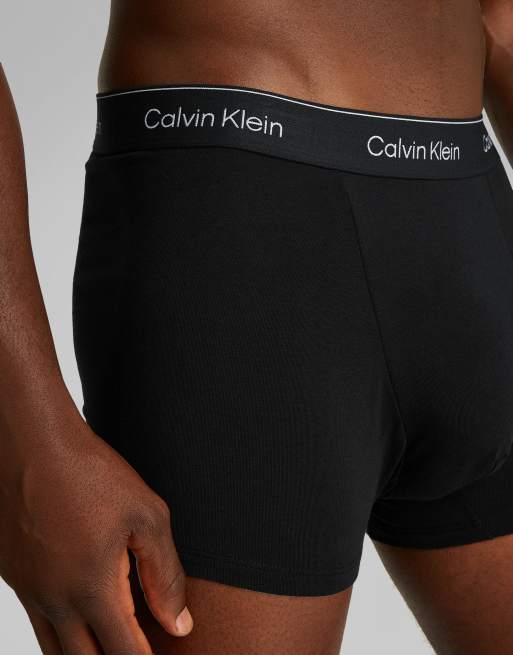 Pack de 3 calzoncillos negros reforzados Icon Cotton Stretch de Calvin Klein, 3 de 3