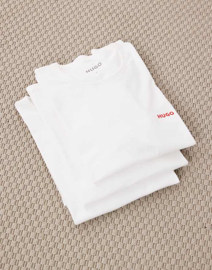 BOSS Bodywear Pack de 3 camisetas blancas de HUGO Bodywear
