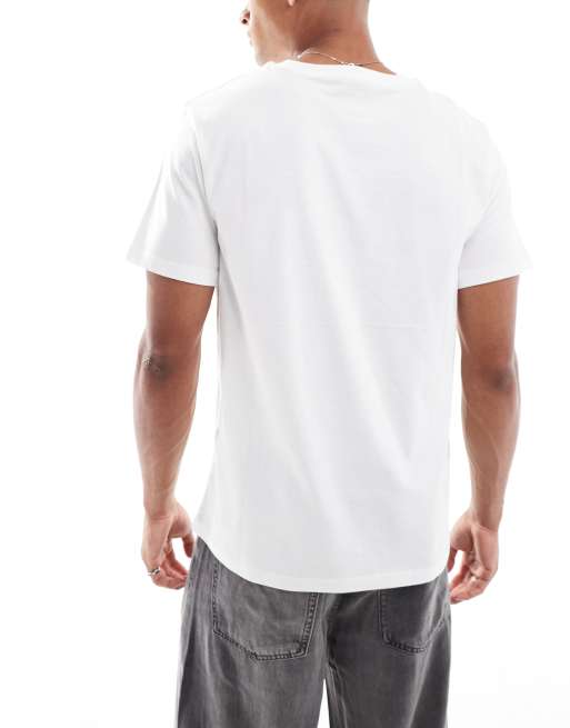 Pack de 3 camisetas de color gris jaspeado, negro y blanco básicas de corte estándar Essentials de ASOS DESIGN , 4 de 5