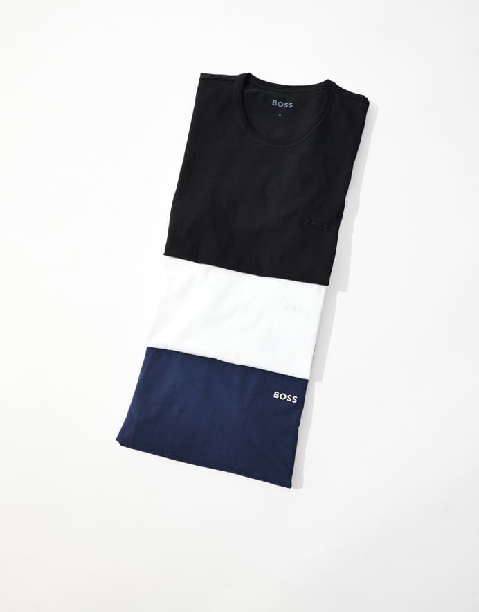 BOSS Bodywear Pack de 3 camisetas de varios colores de