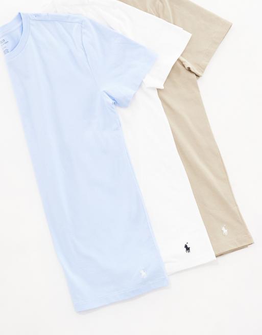 Pack de 3 camisetas multicolor de estar por casa de Polo Ralph Lauren