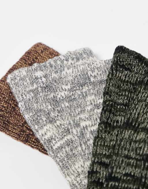 Pack de 3 pares de calcetines beis Camp de Abercrombie & Fitch, 2 de 3