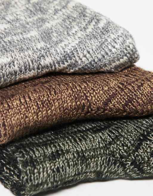 Pack de 3 pares de calcetines beis Camp de Abercrombie & Fitch, 3 de 3