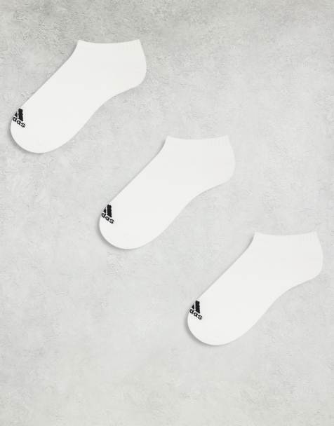 Pack de 3 pares de calcetines blancos para zapatillas de deporte de adidas Training - view 1