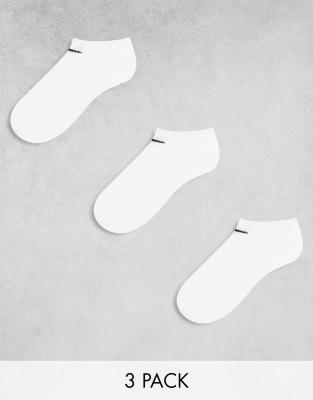 Pack de 3 pares de calcetines de caña baja blancos Everyday Lightweight de Nike Training