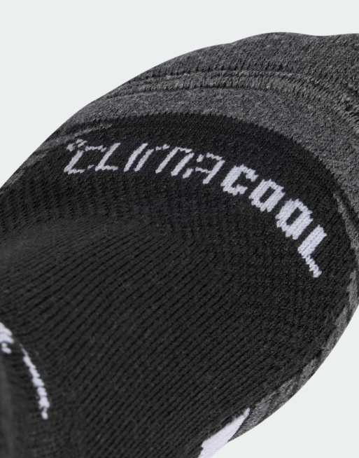 Pack de 3 pares de calcetines de color negro y blanco acolchados de caña baja Climacool Cushioned de adidas Performance