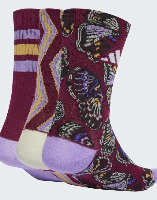 Pack de 3 pares de calcetines de colores de adidas Performance x FARM, 2 de 3