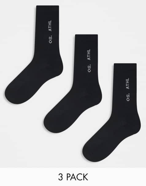 Pack de 3 pares de calcetines de tenis negros de ONLY & SONS - view 1