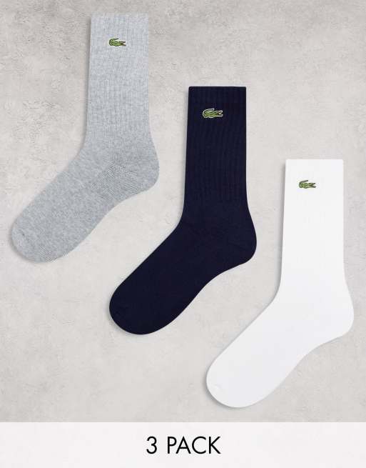 Pack de 3 pares de calcetines de varios colores de Lacoste