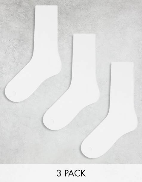 Pack de 3 pares de calcetines deportivos blancos de Jack & Jones - view 1