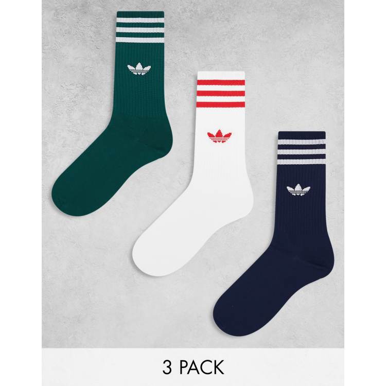 Pack de 3 pares de calcetines deportivos de color azul marino
