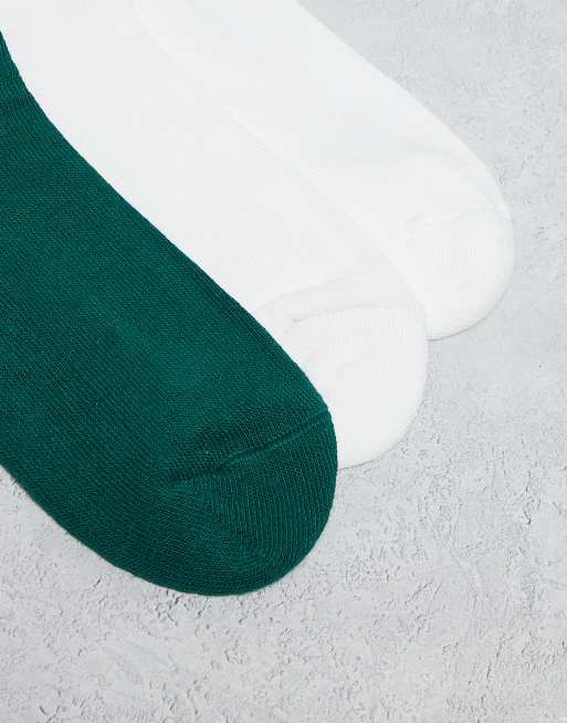 Pack de 3 pares de calcetines deportivos de color verde, blanco y rojo de adidas Training, 2 de 3