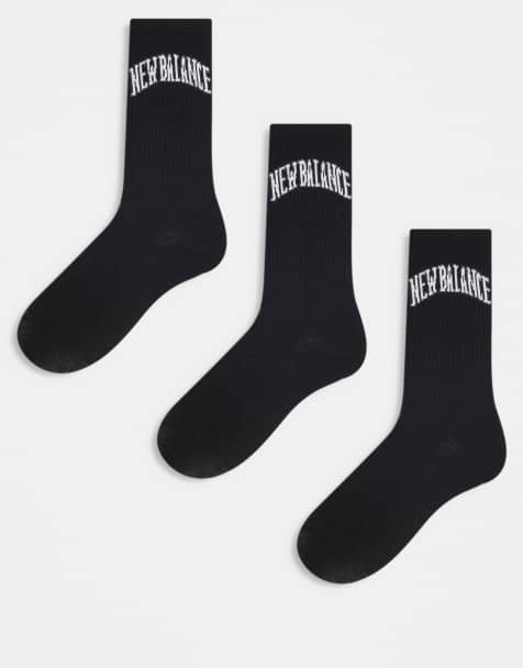 Pack de 3 pares de calcetines deportivos negros de New Balance - view 1