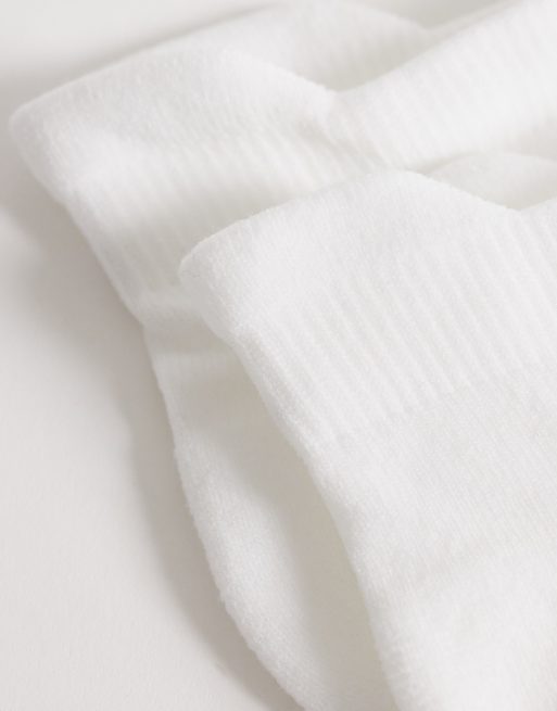 Pack de 3 pares de calcetines deportivos tobilleros blancos de tejido de secado rápido Icon de 4505, 3 de 3