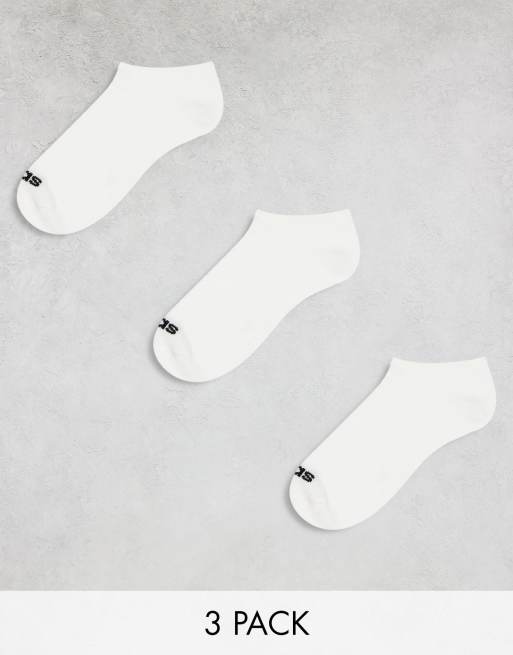 Pack de 3 pares de calcetines invisibles blancos de adidas Originals
