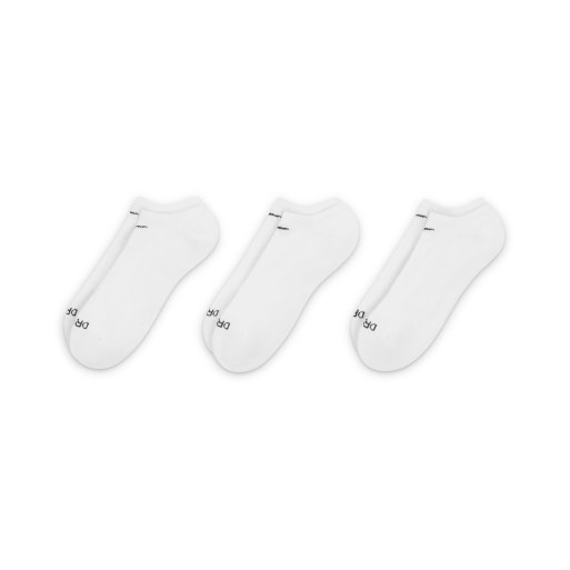 Pack de 3 pares de calcetines invisibles blancos unisex Everyday Plus Cushioned de Nike Training