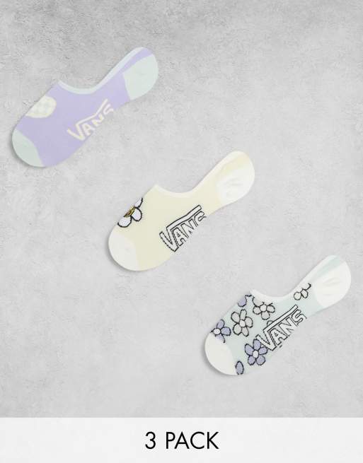 Pack de 3 pares de calcetines invisibles de colores pastel Natures Bounty Canoodle de Vans