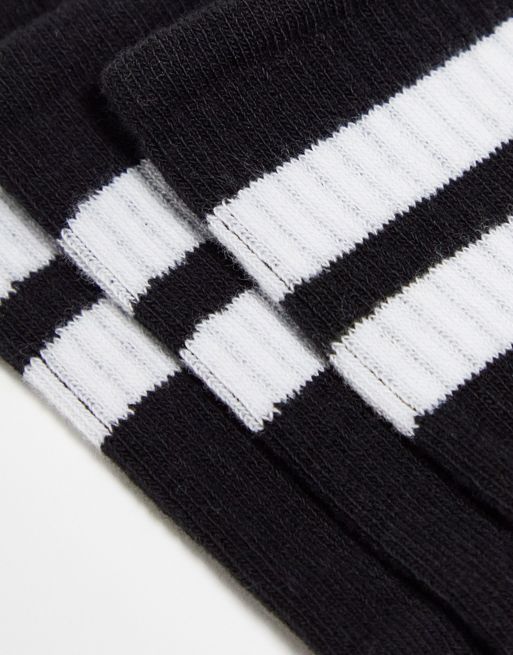 Pack de 5 pares de calcetines tobilleros negros con plantilla de