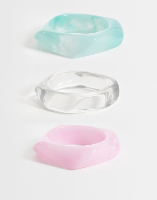 Pack de 3 pulseras de varios colores de Cotton On
