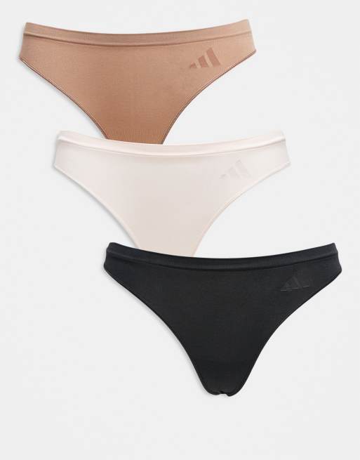 Pack de 3 tangas de colores sin costuras de adidas