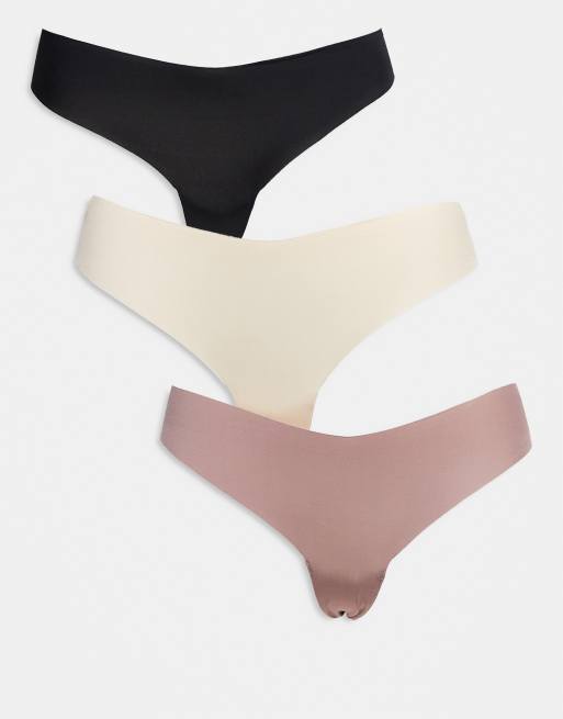 Pack de 3 tangas invisibles de varios colores Airlite de Dorina