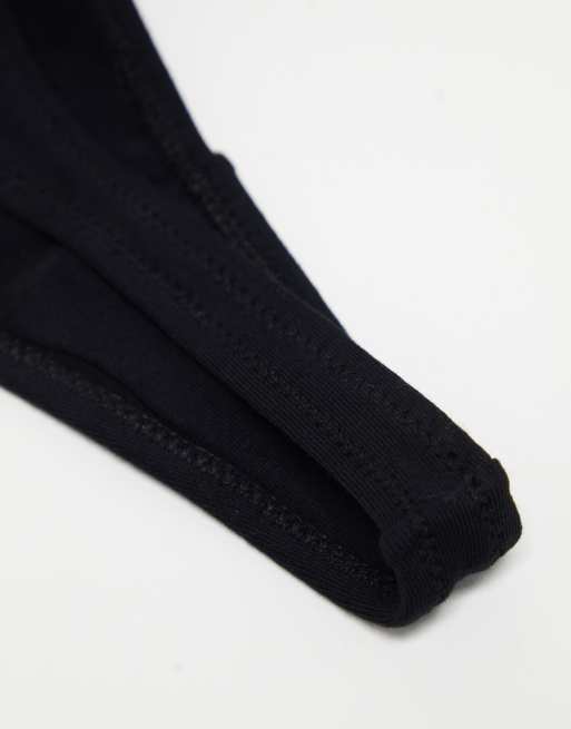 Pack de 3 tangas negros de algodón de ASOS DESIGN, 3 de 4