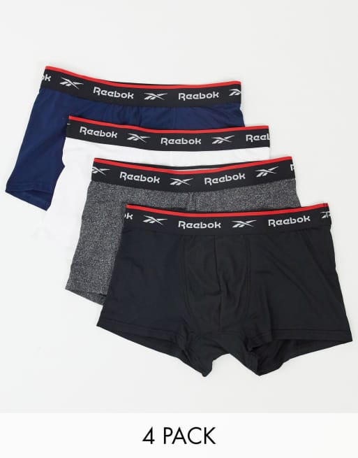 Pack de 4 calzoncillos deportivos multicolores de Reebok