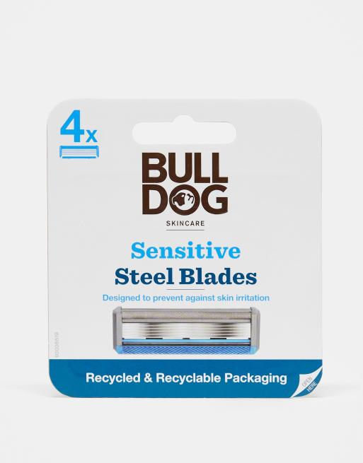 Pack de 4 cuchillas de acero Sensitive de Bulldog