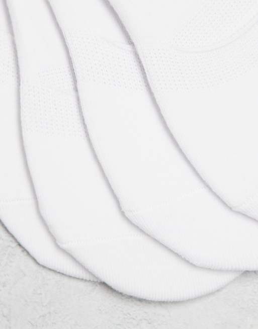 Pack de 4 pares de calcetines invisibles blancos de PIECES, 2 de 4
