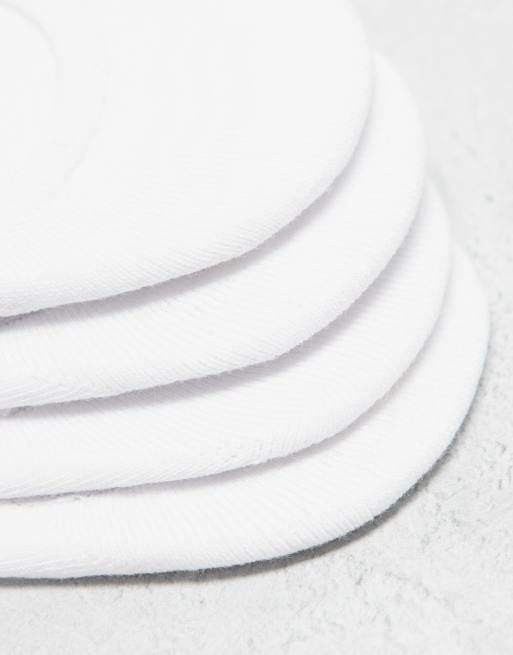 Pack de 4 pares de calcetines invisibles blancos de PIECES, 4 de 4