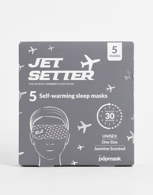 Pack de 5 antifaces térmicos para dormir Jet Setter de Popmask